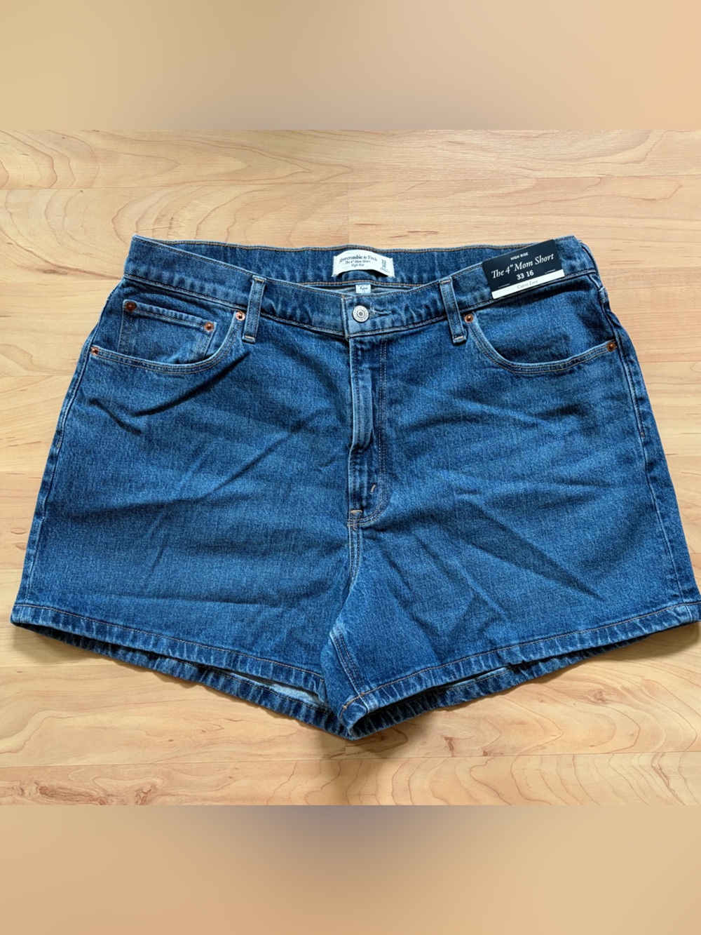 Abercrombie & Fitch: 4” Mom High-Rise Shorts